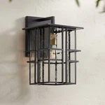 Arley Modern Outdoor Wall Light Fixture Black Geometric Frame 16" For Exterior. Fixed Price $199.99.