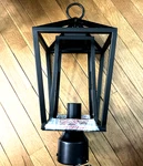 Maxim Lighting Artisan-outdoor Pole/post Mount, Black 3171CLBK Open Box. Fixed Price $250.00.