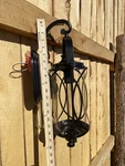 1-LIGHT Bronze Outdoor Wall Lantern Sconce Metal & Glass By Monteaux Lighting. Fixed Price $79.99.
