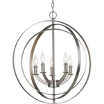 Equinox 4-LIGHT Burnished Silver Entryway Orb Pendant By Progress Lighting. Fixed Price $113.90.