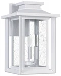 Quoizel Wakefield 17" High White Lustre Outdoor Wall Light. Fixed Price $369.99.