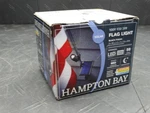 Hampton Bay 50 Lm Black Solar White Color Changing Outdoor Led Flag Pole Light. Fixed Price $17.99.