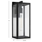 Safavieh Welson Outdoor Wall Lantern Clear / Black. Fixed Price $89.77.