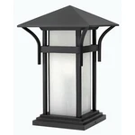 Hinkley Lighting Harbor 1 Pier Mount, Satin Black/etched Seed 2576SK-LV. Fixed Price $594.00.
