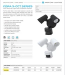 American Lighting Fora 3-CCT Series 120V Security With Pir Motion Sensor. Fixed Price $39.00.