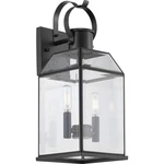Progress Lighting 2-LIGHT Black Transitional Outdoor Wall Lantern Beveled Glass. Fixed Price $61.05.