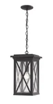 Brookside 1-LIGHT Outdoor Chain Mount Ceiling Fixture Black. Fixed Price $438.00.