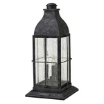 Hinkley Lighting Bingham 3 Outdoor Pier Mount, Greystone/seedy 2047GS-LV. Fixed Price $584.00.