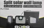 Split Solar Wall Lamp FL-1725A 3 Head Light Outdoor Security. Fixed Price $19.95.