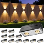 Bridika Solar Fence Lights, 12 Up And Down Pack, Black. Fixed Price $122.48.