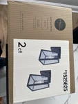 Project Source 2 Pack Wall Led Lanterns Black Finish Lighting Fixtures 6" 5".. Fixed Price $26.00.