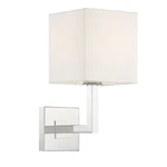 Crystorama Lighting Group CHA-491 Nickel Chatham Single 14"H Wall Sconce. Fixed Price $42.83.