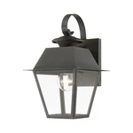 Livex Wentworth Light Outdoor Small Wall Lantern, Charcoal/clear 27212-61. Fixed Price $299.96.