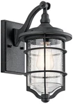 Kichler Royal Marine 13 1/4" High Black Outdoor Wall Light. Fixed Price $264.99.