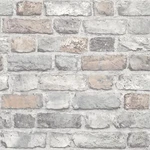Grandeco Brick Effect Wallpaper Classic Stone Textured Vinyl Pastel A28902. Fixed Price $26.17.