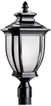 Kichler Salisbury 21 3/4" High Black Outdoor Post Light. Fixed Price $394.99.