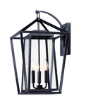 Maxim 3176 Black/clear Artisan 3-LIGHT 21"H Outdoor Wall Sconce. Fixed Price $403.20.