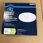 Project Source Flushmount Led 7.5" Round Cool White Color Light #5209281. Fixed Price $10.00.