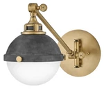 Hinkley Lighting 4830 Fletcher 9" Tall Wall Sconce - Aged Zinc. Fixed Price $379.00.