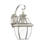 Livex 2151-91 Monterey Outdoor Wall Lantern Brushed Nickel Porch Light New. Fixed Price $110.00.