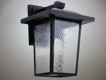 Kichler Capanna 16 In. 1-LIGHT Textured Black Outdoor Wall Lantern Sconce. Fixed Price $132.95.