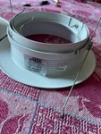 Elite Lighting 5 Inch Stepped Baffle, Trim Ring, White. Fixed Price $25.00.