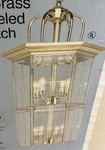 Angelo Decorative Lighting Solid Brass Lights Beveled Glass Panels 18 X 27. Fixed Price $94.99.