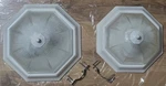 Hampton Octagonal Flushmount Indoor Lights 1) 10 1/4" 11 1/2". Matched Pair. Fixed Price $22.95.
