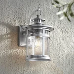 Callaway Modern Industrial Outdoor Wall Light Fixture Chrome Lantern 11 3/4". Fixed Price $179.99.