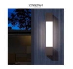 Sonneman Box Column Single Light 22" High Integrated Led Outdoor Wall Sconce. Fixed Price $200.00.