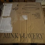 Minka-lavery 718-84L Led Flush Mount Brushed Nickel Indoor 12" 20W Acrylic Shade. Fixed Price $120.00.
