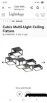 Sonneman 24Z0007K Cubix 7- Light Led Surface Mount Chandelier $15K Retail. Fixed Price $1500.00.