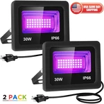 2X 30W Led Black Flood Light Waterproof IP66 Outdoor Glow Party Halloween Decor. Fixed Price $51.74.
