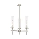 Innovations Lighting Lincoln 3-LT 12" Stem Pendant, Sn/cg 471-3CR-SN-G471-12CL. Fixed Price $631.40.