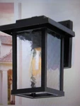 Lnc 1-LIGHT Black Modern Farmhouse Outdoor Lantern Sconce With Water Glass Shade. Fixed Price $35.66.