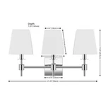 Safavieh Clelia 3LT 21.25" Wall Sconce, Reduced Price 2172779584 SCN4123C. Fixed Price $66.00.