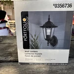 Portfolio Outdoor Wall Lantern #0356736 Matte Black Finish 7.09 X 14. Fixed Price $21.00.