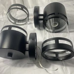 Idepusen Porch Light Outdoor, Matte Black Exterior Front. Fixed Price $60.00.