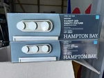 2 Hampton Bay Midford 3 Light Led Vanity Bar Brushed Nickel. Fixed Price $42.00.