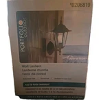 Portfolio Matte Black 14"H X Wall Lantern-rust &fade Resistant #0206819. Fixed Price $19.99.