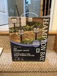 Hampton Bay Led (6 Pack) Pathway Lights Black Finish 1001 411 516 - New Box. Fixed Price $50.31.