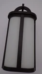 Rivera Light 13IN Exterior Wall Mount Bronze Finish With Satin Etch Opal Glass. Fixed Price $25.00.