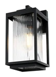 Outdoor Wall Sconce Light Fixture Reeded Glass Exterior Porch Walkway Patio Lamp. Fixed Price $141.78.
