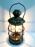 Electric Vintage Stable Antique Brass Lantern Lamp Wall Hanging Home Decor. Fixed Price $62.50.