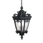 Kichler 9855BKT Tournai 3-LIGHT 12" Outdoor Hanging Pendant Textured Black. Fixed Price $784.99.