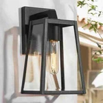 Lnc Black Outdoor Sconce Clear Glass Shade Weather Resistant Wall Light. Fixed Price $38.04.