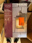 Home Decorators Port Oxford 1LIGHT Oil Rubbed Chestnut Motion Outdoor Wall. Fixed Price $42.49.