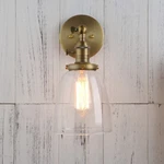 5.6" Bell Clear Glass Retro Industrial Wall Lamp Sconce Antique Loft Light. Fixed Price $52.96.