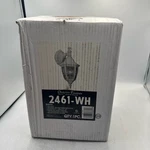 Designers Fountain Outdoor Wall Lantern 7 14 Inch White 2461-WH. Fixed Price $32.95.