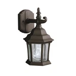 Kichler 9788BK Townhouse 1-LIGHT 11.75" Small Outdoor Wall Black Finish. Fixed Price $65.97.
